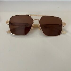 DEZI Gold and Brown Women’s Sunglasses
